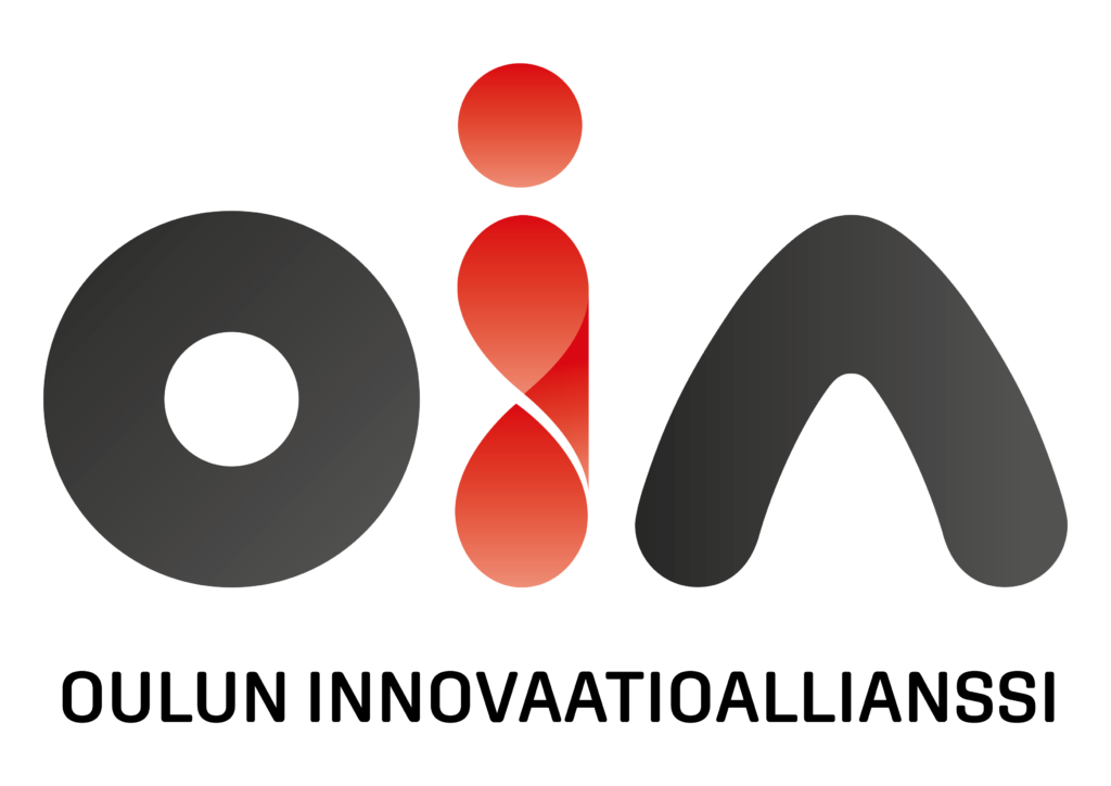 Logo, jossa teksti " OIA Oulun innovaatioallianssi"